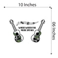 thumbnail image 4 of Music Wall Decal Two Acoustic Guitars with Musical Notes Bedroom Wall Decal for Boys Instrument Cute Themed Room Décor - Size: 10 In x 6 In, 4 of 5