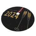 thumbnail image 2 of Kll 36" Christmas Tree Skirt Happy New Year 2024 Xmas Tree Skirts Mat For New Year Xmas Holiday Party Indoor Outdoor Home Decoration, 2 of 9