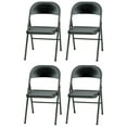 thumbnail image 1 of MECO Sudden Comfort All Steel Indoor Outdoor Folding Chair, Black(Set of 4), 1 of 4