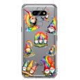 thumbnail image 1 of MUNDAZE LG Aristo 5/Phoenix 5/Risio 4 Shockproof Clear Hybrid Protective Phone Case Colorful Neon Glow Rainbow Gnomes Cover, 1 of 6