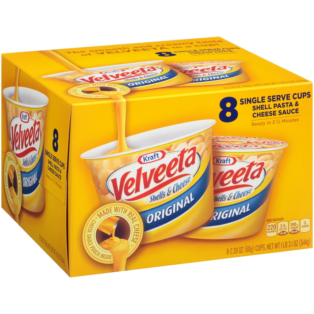 Velveeta Original Shells and Cheese Cups, 8 ct 19.12 oz Box Walmart