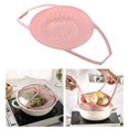 thumbnail image 3 of Cesta de de silicona de primera con asas para cocinar de forma saludable Pastelería Fruta Pescado - rosado Sunnimix Cesta de vapor, 3 of 7