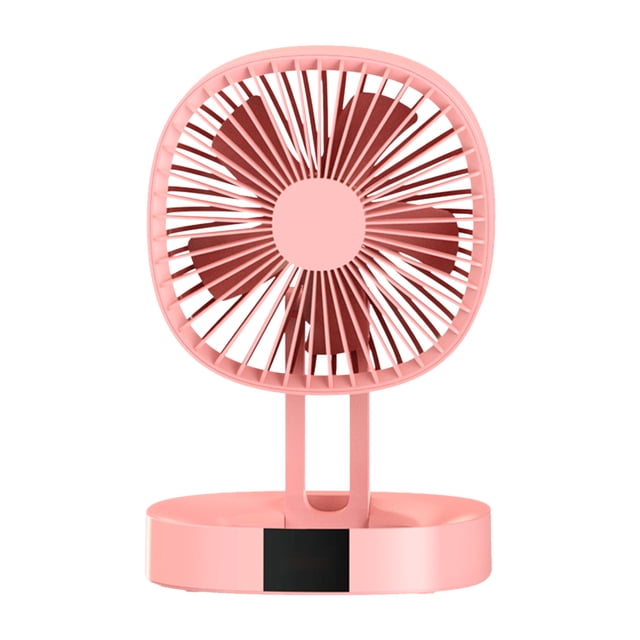 ventilador eléctrico Mini ventilador plegable Ventilador de escritorio recargable por USB Ventilador portátil de 3 velocidades para colgar en la pared para dormitorio de estudiantes Hogar Oficina de Irfora ventilador eléctrico