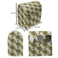 thumbnail image 4 of Queen Bee Stand Mixer Cover, Continuous Pattern of Calligraphy on Honey Jars with Sunflowers, Kitchen Appliance Organizer Bag Cover with Pockets, 5 Quarts, Mustard Taupe, by Ambesonne, 4 of 4