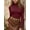 Burgundy, variant on Mock Turtleneck for Women Long Sleeve Fitted Shirts Tight Tops Tees