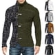 thumbnail image 5 of Suéter de punto con cuello alto y cremallera de manga larga con combinación de colores de Europa y América para hombre de otoño e invierno, 5 of 6