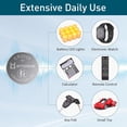 thumbnail image 2 of CR2025 Batteries 3V Lithium Cell - 3 Volt CR 2025 Coin Button Lithium Battery for Mazda Mercedes Car Key Fob Remote Control LED Light Candle Doorbell Fitbit Zip Heart Rate Monitor (10Pack), 2 of 7
