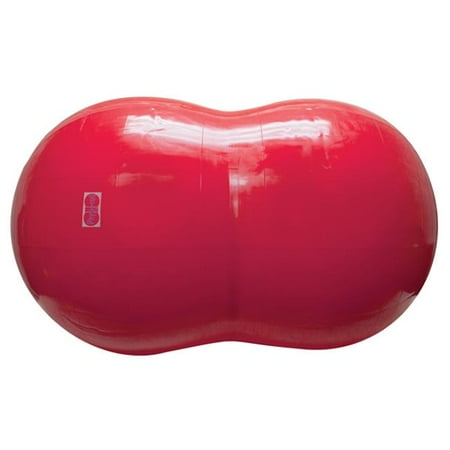Physiogymnic Ball - Fabrication Enterprises 30-1724 34 in. Physiogymnic Molded Vinyl Inflatable Exercise Roll - Red