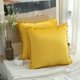 thumbnail image 4 of Dinheiro Funda de almohada sólida de terciopelo granular suave de 18x18 "adecuada para sofá dormitorio Coche paquete de 2 piezas, 4 of 5