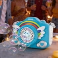thumbnail image 5 of Kids Camera Bubble Machine Automatic Bubble Blower with Light Music Rechargeable 60ml Bubble Solution for Boys Girls Outdoor Indoor Toy Gift,Blue, 5 of 6