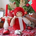 thumbnail image 4 of Decoraciones navideñas Fiudx Adornos navideños de peluche de alce hechos a mano, 4 of 6