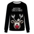 thumbnail image 3 of Women's Christmas Sweatshirts Fall Winter Round Neck Shirts Fashion Christmas Funny Printed Blouses Long Sleeve Sweaters Casual Xmas Holiday Pullover Tops, 3 of 6