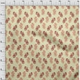 thumbnail image 3 of oneOone Polyester Lycra Light Yellow Fabric Floral Block Sewing Fabric By The Yard Printed Diy Clothing Sewing Supplies 56 Inch Wide, 3 of 4