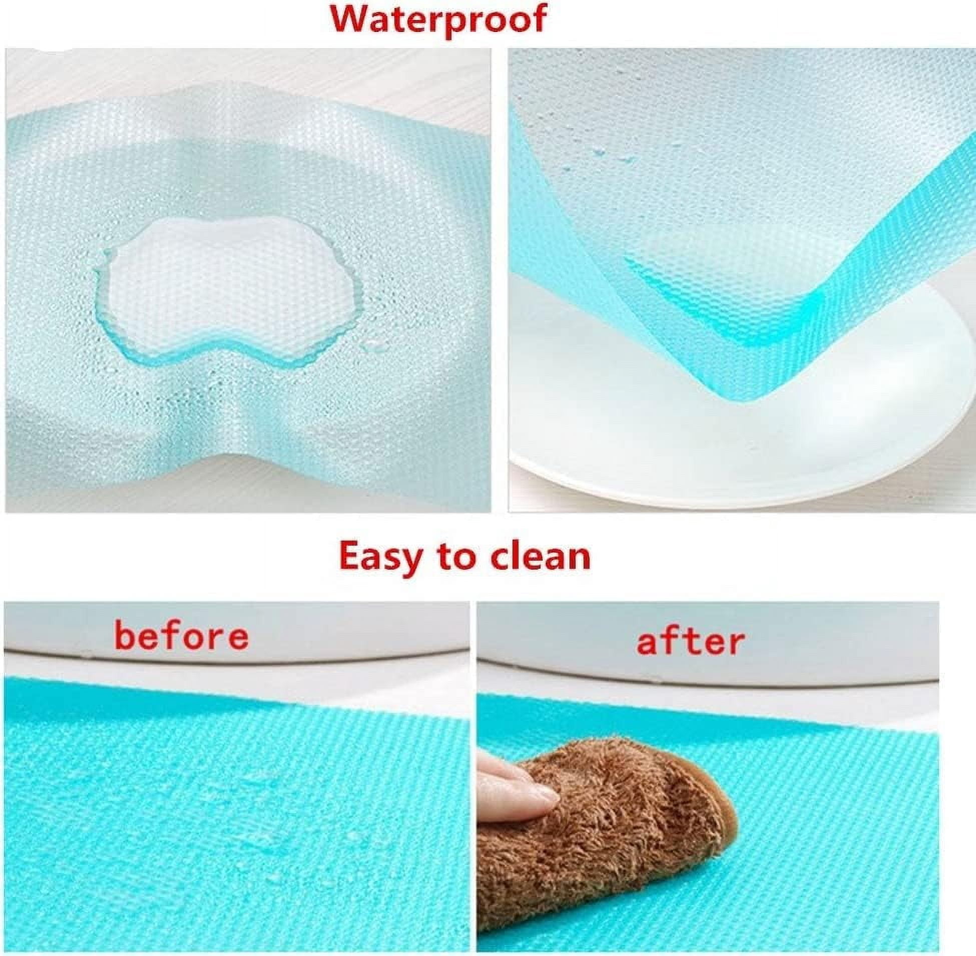 13 Pcs Refrigerator Mats,EVA Refrigerator Liners Washable Can Be Cut Refrigerator Pads Fridge Mats Drawer Table Placemats,Shelves Drawer Table Mats,Size 17.6"x11.3",5Blue+4Green+4Pink