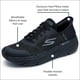 thumbnail image 3 of Zapatos deportivos Skechers Max con amortiguación para hombre, negros, 7 x de ancho, 3 of 6