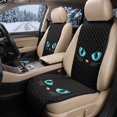 thumbnail image 2 of CHAQLIN Cat Eye Pattern Design Car Seat Covers for Pets, Non-Slip Padded Front Seat Protector Pads for SUV, Quilted Padded Fabric Car Front Seat Covers, 2 of 7