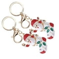 thumbnail image 3 of Decorative Hanging Ornaments2Pcs Santa Keychain Pendant Cute Keychain Pendant Santa Keychain Pendant Convenient Use, 3 of 5