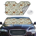 thumbnail image 2 of Kdxio Hawaiian Style Print Windshield Sun Shade,UV Rays and Sun Heat Protection,Sunshade for Car Windshield,Car Shade Front Windshield - Small, 2 of 6