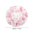 thumbnail image 2 of Unique Bargains Reusable Dots Single Layer Shower Cap 1 Pc Pink, 2 of 6