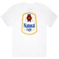 thumbnail image 3 of Natural Light Men's White Pocket T-Shirt-Large, 3 of 3