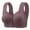 Purple, variant on Fatuov Bras for Women Front Closure Plus Size Push-Up Breathable Solid Color Underwear for Outdoor Wireless Everyday Bralette Thin Style T-Shirt Bras 44A, Beige