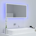 thumbnail image 3 of vidaXL LED Bathroom Mirror Chipboard Washroom Wall Home Furniture Multi Colors, 3 of 52