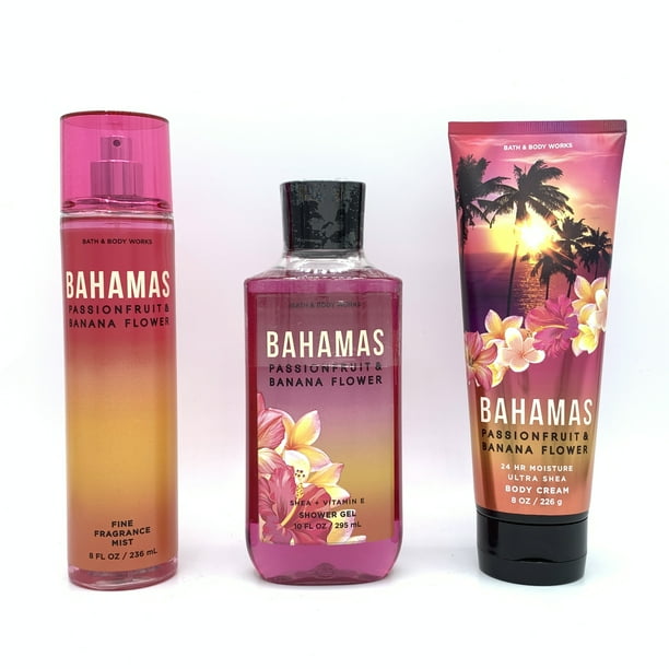 Bath And Body Works Bahamas Passionfruit And Banana Flower Fine Fragrance Mist Shower Gel And Body Cream 3 Piece Bundle Walmart Com Walmart Com Bath And Body Works Bahamas Passionfruit And Banana Flower Fine Fragrance Mist Shower Gel And Body Cream 3 Piece Bundle Walmart Com Walmart Com