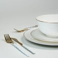 thumbnail image 5 of Ozarke Miguel Marble Design Plates Set, Fine Bone China (Set of 12), 5 of 6