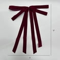 thumbnail image 4 of xihome Lazos de terciopelo para rbol de Navidad con cintas para atar, ideales para guirnaldas y coronas. Paquete de 12 unidades. Rojo, 28 x 30 cm (11 x 12 pulgadas)., 4 of 6