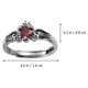 thumbnail image 2 of unbranded Anillo Femenino De Cobre Con Piedra Zirconia Multicolor Estilo Retro Decorativo Y Cómodo, 2 of 8