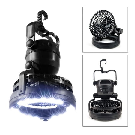 Odoland Portable LED Camping Lantern with 18 LED Flashlight Ceiling Fan for Outdoor Hiking Fishing Outages and Emergencies Tent