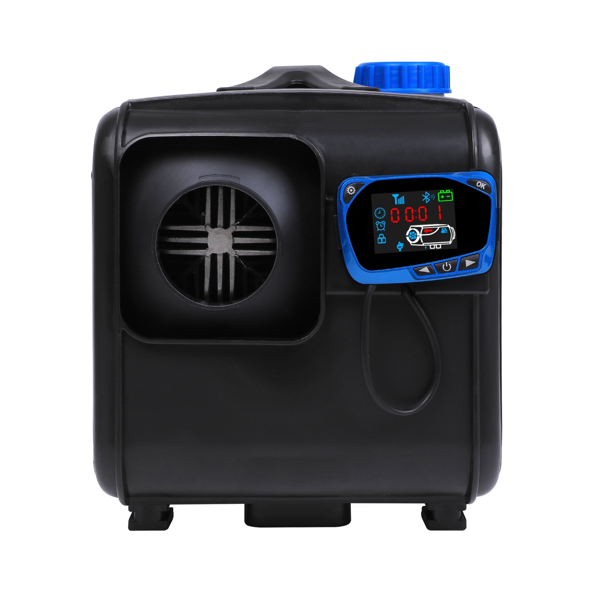 Saree Diesel Heater All in One 5-8KW Portable Parking Heater 12V/24V/110V with LCD Bluetooth App Control Wireless Control Altitude Mode for Car RV Tent Applications