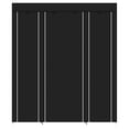 thumbnail image 6 of Veryke 69" Portable Clothes Closet, Fabric Shoe Storage Rack Shelf, Room-saving Assembled Cloth Wardrobe - Black, 6 of 7