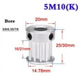 thumbnail image 1 of 1Pcs HTD 5M 10 Tooth To 14 Tooth Timing Pulley Synchronous Wheel Bore 5/6/6.35/7/8mm For Belt Width 16mm 21mm ,Work Smooth and Silent, 1 of 5