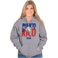 thumbnail image 4 of Puerto Rico Pride Baseball PR Sports Zip Up Hoodie Men's Women's Brisco Brands S, 4 of 5