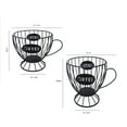thumbnail image 6 of Coffee Pod Holder Minimalist Large Capacity Iron Ergonomic Handle K Cup Organizer for Counter, 6 of 8
