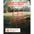 thumbnail image 5 of VEVOR Folding Work Horses, 26 lbs Load Capacity Sawhorse with Heavy Duty Legs, Adjustable Height Saw Horse with Non-Slip Foot Pads, for Woodworking, Carpenters & Contractors, 5 of 9
