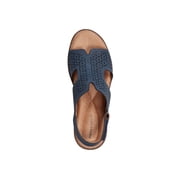 Easy Spirit Womens Kali Wedge Sandal, Wide Width Available