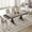 Grey, variant on Studyset 71-Inch Wooden Kitchen Table with Two Drawers, Large Dining Table for 6-8 w/Large Tabletop & Sturdy Frame, Rectangular Dining Table with Double Pedestal, for Kitchen, Dinner, Office