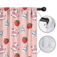 thumbnail image 4 of Blackout Kids Curtains,Pink Cow Strawberry Milk Pattern Childrens Insulated Curtains Set Of 2,Bedroom Essentials,Toddler Room Decor 52x84in(132x213cm), 4 of 5