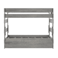 thumbnail image 4 of Plank+Beam Solid Wood Farmhouse Twin over Twin Bunk Bed Bed with Trundle, Driftwood, 4 of 5