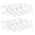 thumbnail image 1 of 6PCS Non-magnetic Plastic Shelf Dividers Clear Supermarket Shelf Divider Shelf Separators, 1 of 8