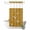 Yellow, variant on No Hook Shower Curtain, Japanese Style Shower Curtains for Bathroom with See Through Top Window, Vintage Art Cranes Ocean Wave Red Waterproof & Washable Bath Curtain Long 72"x78"