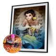 thumbnail image 1 of Cuadros Decorativos Wdftyju Kits de pintura de diamantes redondos completos 5D DIY Princess Belle Mosaic Picture 30 x 40 cm, 1 of 8