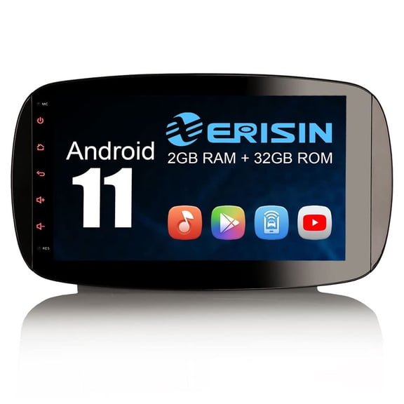 Android 11 Octa Core 2 32GB Car Stereo Head Unit for Mercedes Benz Smart Sat Nav DAB Radio Carplay Android Auto Bluetooth WiFi SWC Handsfree DVB-T2 GPS DSP