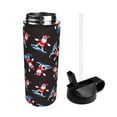 thumbnail image 2 of Yiaed Surfing Santa Print Water Bottle with Straw Lid, Stainless Steel Double Wall Insulated Water Bottle | Leak-Proof and Spill-Proof Water Bottle, 2 of 8
