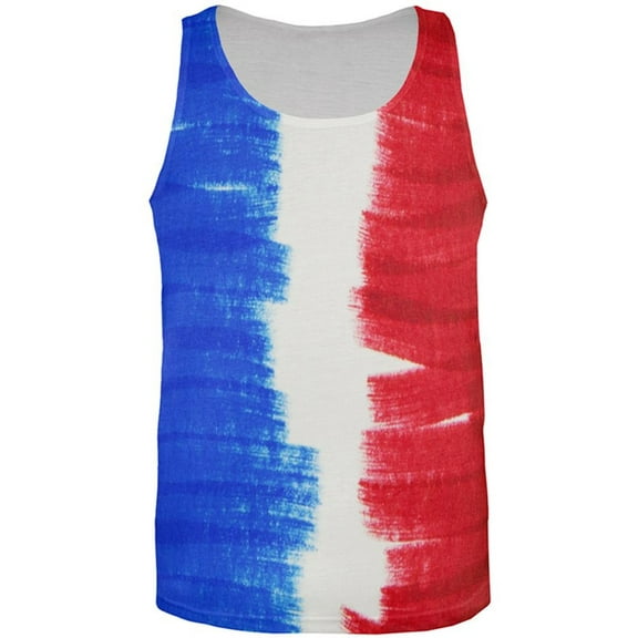 Color Me French All Over Mens Tank Top Multi MD
