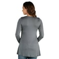 thumbnail image 3 of 24seven Comfort Apparel Long Sleeve Maternity Swing Tunic Top, 3 of 4