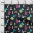 thumbnail image 1 of oneOone Cotton Jersey Dark Navy Blue Fabric Leaves Artistic Fabric For Sewing Printed Craft Fabric By The Yard 58 Inch Wide, 1 of 4