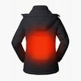 thumbnail image 4 of MRULIC coat for women Women's Heated Coat With 3 Heating Level, 4 Heating Zones,Neck Heating Jacket Washable (Batteries Not Included) Women's Jackets Coats Black + 3XL, 4 of 5